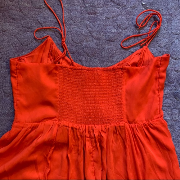 Abercrombie Tie-Strap Corset Midi Dress Size XLP New With Tags - Picture 5 of 6